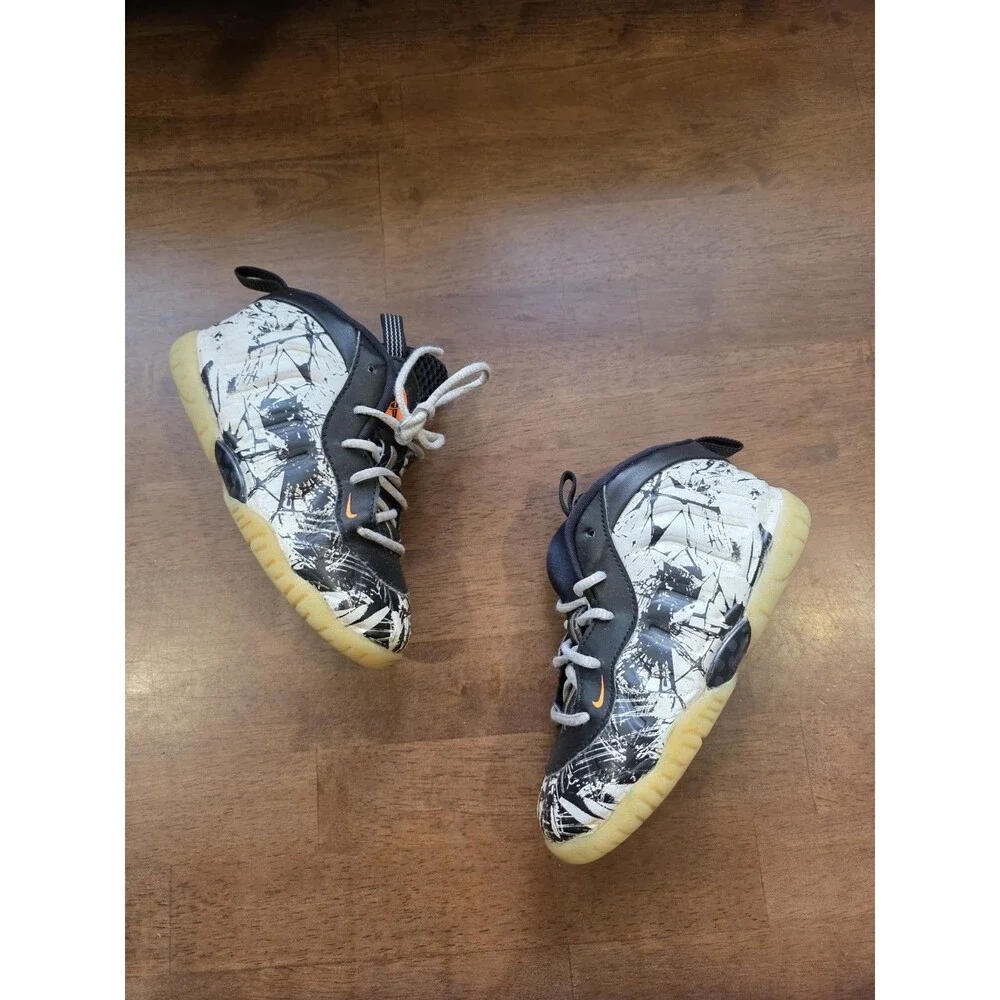 Nike Little Posite One TD Shattered Backboard Toddler Shoes Size 10C 723947-011
